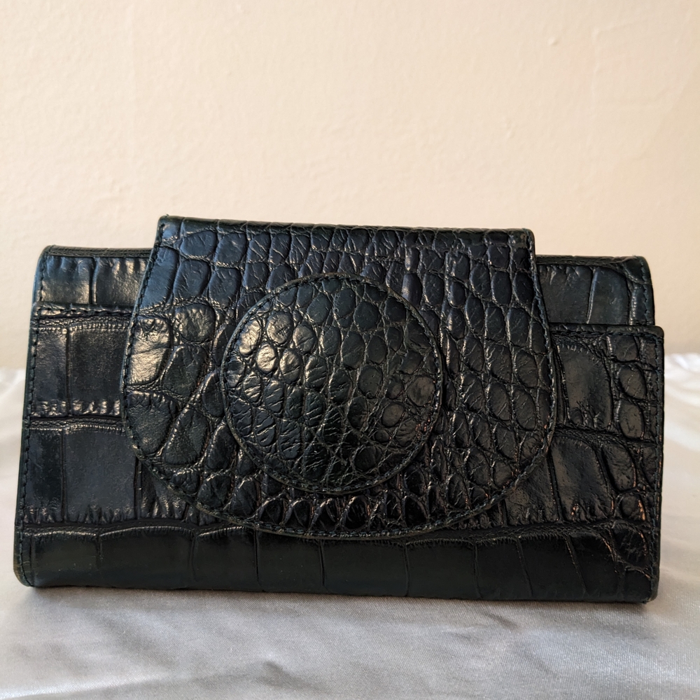 Furla Crocodile-Embossed Leather Wallet